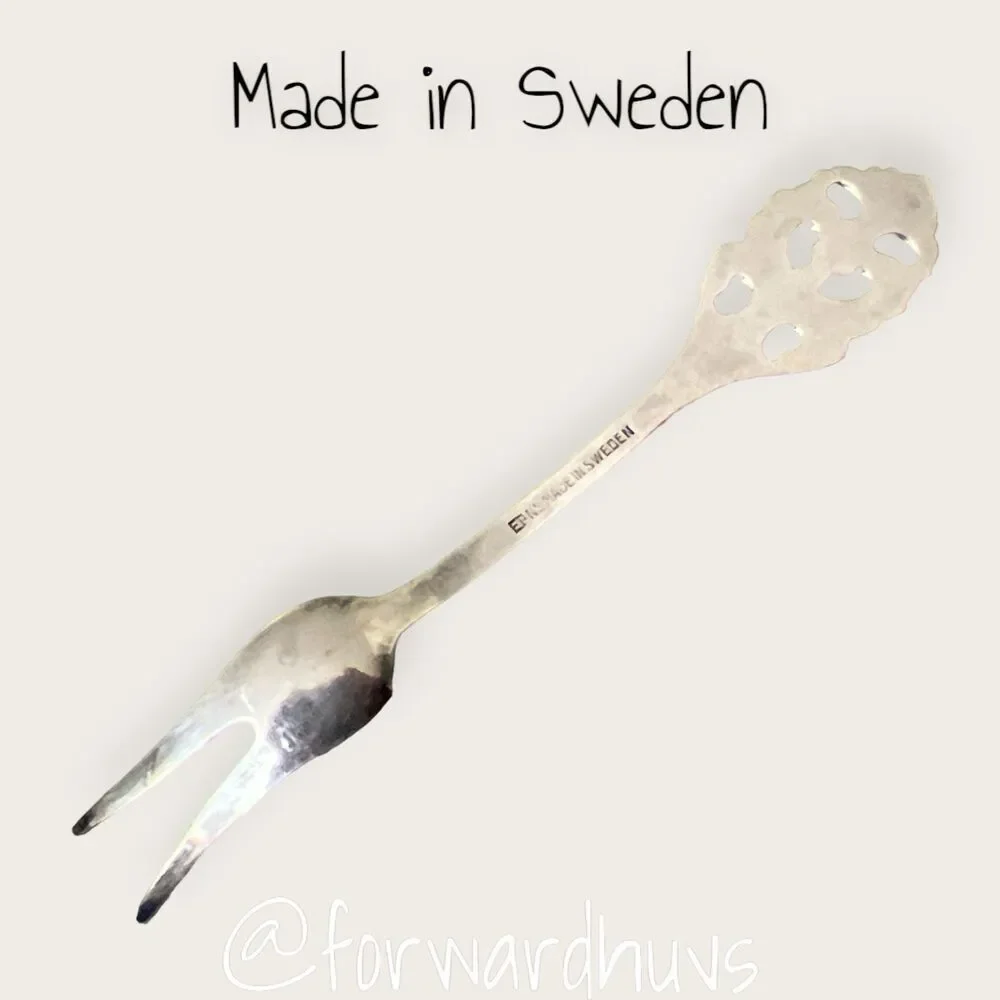 Bundle Sale 3 for $15 | Vintage Mini 2 Prong Fork | EPNS | Sweden Made